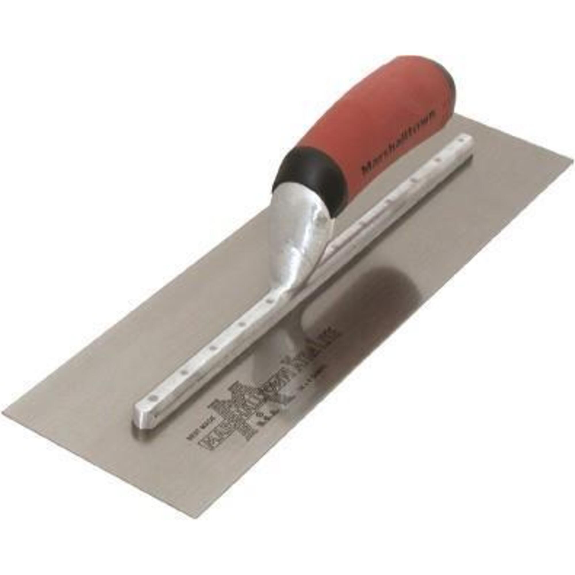 Marshalltown Finishing Trowel - 14in. x 3in., Curved DuraSoft Handle, Model# MXS57D